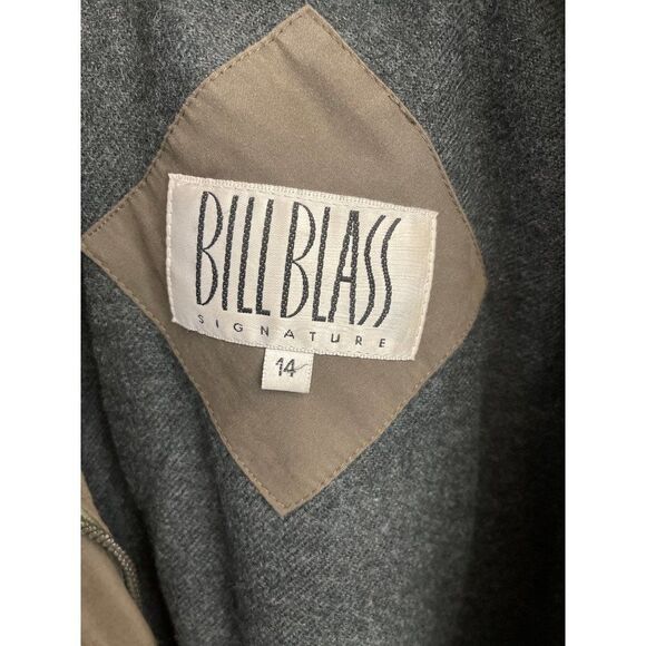 Bill Blass Men Long Trench Coat with Removable Hood / Lining Size 14 - Picture 15 of 15